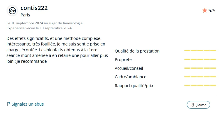 Avis 2 labyrinthe-kinésiologie la réole