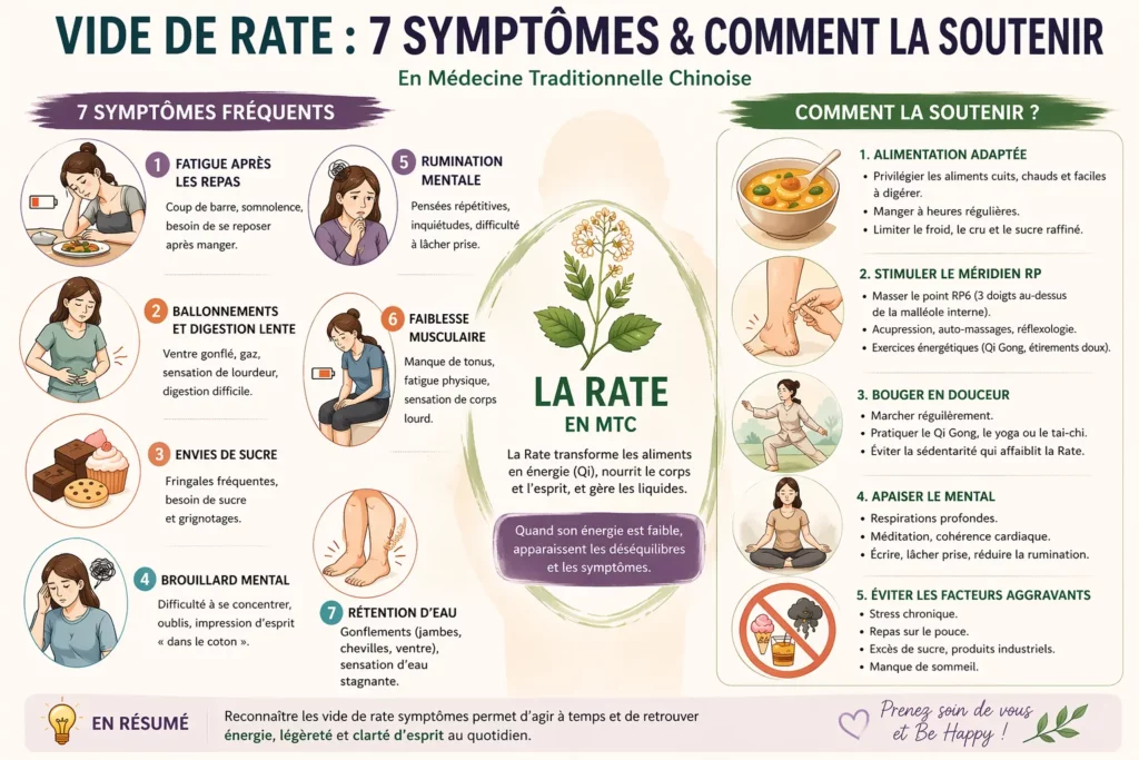 vide de rate symptômes : 7 symptômes